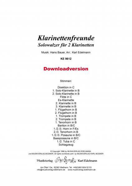 Klarinettenfreunde - Download